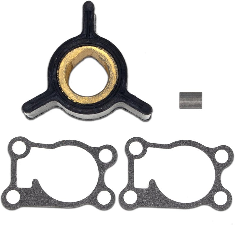 QUICKMARINER QuickMarine 0767407 Boat Water Pump Impeller with Key and Gasket for Johnson Evinrude 2-4 HP Outboard Motors replaces 433935 396852 Sierra 18-3015 Marine Engine - Image 5